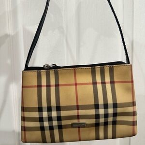 Burberry Plaid Shoulder Bag in Beige